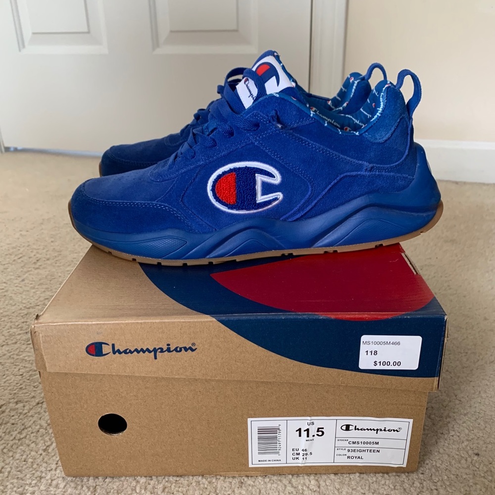 Royal Blue Champion Sneakers size 11.5